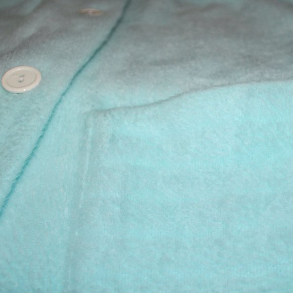 Vintage Lara Dee Fuzzy Robe Size Small Retro Plush Full Length House Coat - Picture 8 of 11